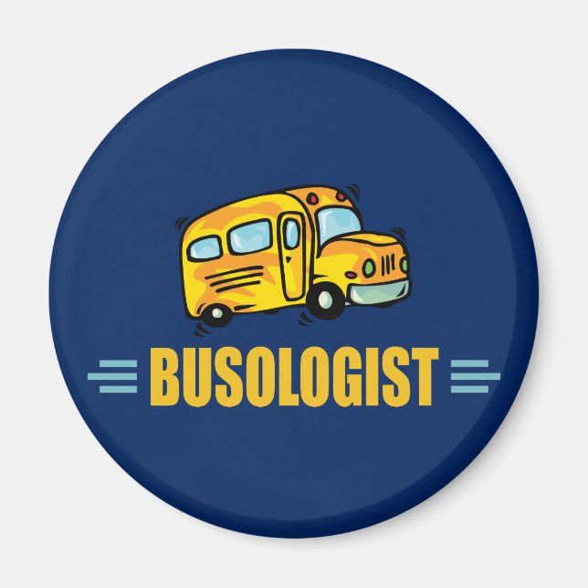 Funny Yellow School Busfahrer humorvoll Magnet (Vorne)