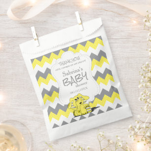 Funny Yellow Zickzack Albern Niedlich Baby Elephan Geschenktütchen