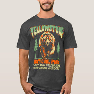 Funny Yellowstone Park Grizzles Bär Aussichtsberg T-Shirt