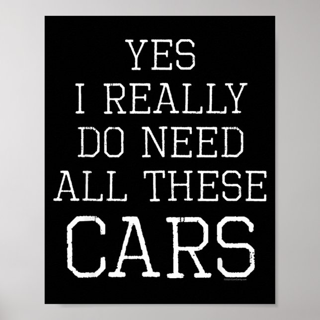 Funny Yes I Really Do Need All These Garage Mechan Poster (Vorne)