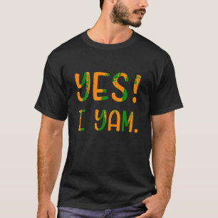 Funny yes I yyme sweet potato match Erntedank T-Shirt