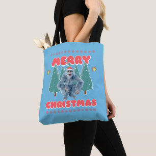 Funny Yeti - Frohe Weihnachten Tasche