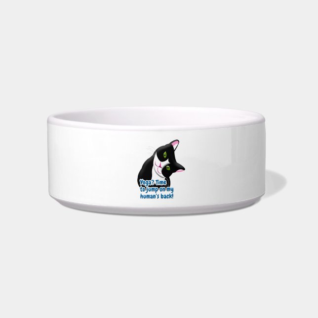 Funny Yoga Cat Napf (Vorderseite)