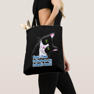 Funny Yoga Cat Tasche