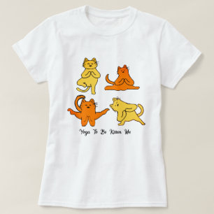 Funny Yoga Cats, Yoga Pun Meme Yoga Spaß T-Shirt