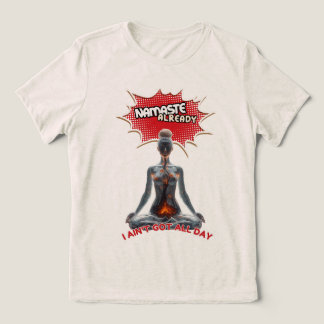 Funny Yoga Comic Pop Tri-Blend Shirt
