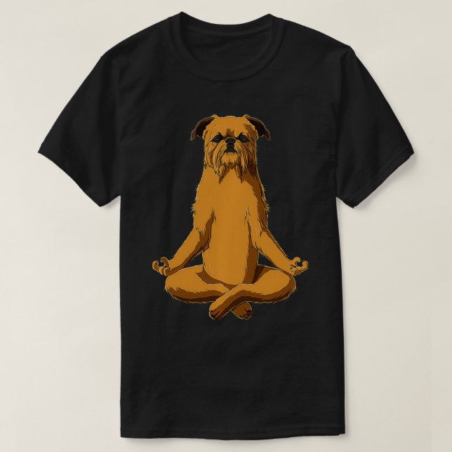Funny Yoga Dog Brussels Griffon Pullover (Design vorne)