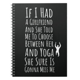 Funny Yoga Geschenke für Männer für Ihm Yogi Notizblock