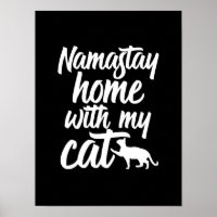 Funny Yoga Kitten Lover Namastay Zuhause mit meine