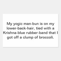 Funny yoga Krishna man-bun Hankamer Artjunkhaus Om