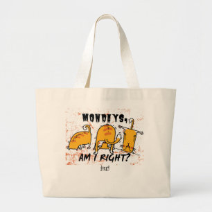 Funny Yoga Orange Cats Jumbo Stoffbeutel