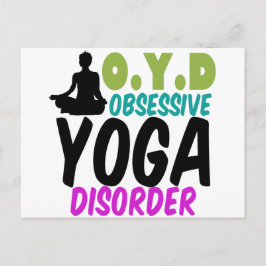 Funny Yoga Postkarte