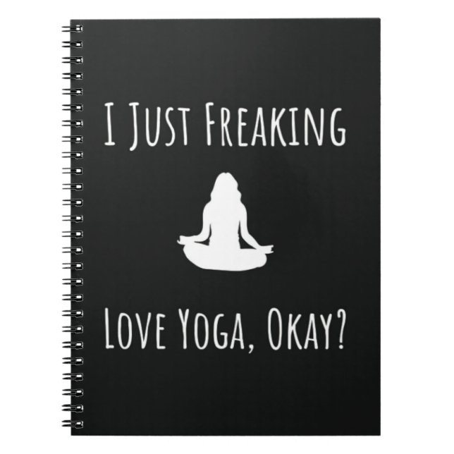 Funny Yoga spendet Spaß Frauen für ihr Mädchen Notizblock (Vorderseite)