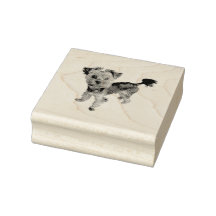 Funny yorkie Briefmarke