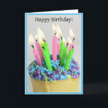 Funny You are old Happy Birthday Card Karte<br><div class="desc">Auf der Vorderseite der Karte abgebildet ist ein Kuchen mit zu vielen Kerzen. Alles Gute zum Geburtstag!" Auf der Innenseite der Karte steht: "Ich habe gehört,  dass Sie dieses Jahr ein Feuer bekommen statt eines Geburtstagscupkuchens. Bitte laden Sie die Feuerwehr ein!</div>