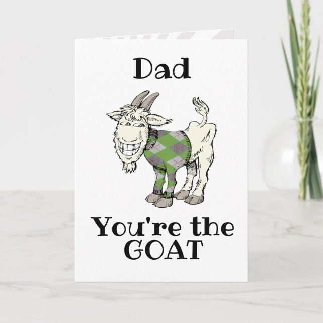 Funny You are the GOAT Personalizable Karte (Vorderseite)