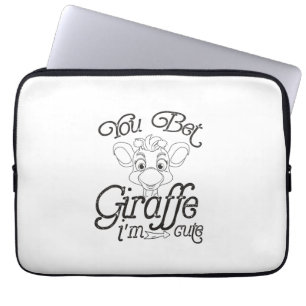 Funny You Wt Giraffe Ich bin Niedlich - Giraffe Lo Laptopschutzhülle