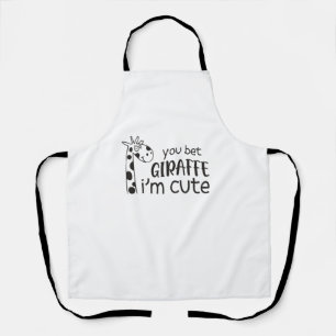 Funny You Wt Giraffe Ich bin Niedlich - Giraffe Lo Schürze
