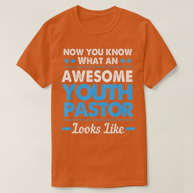 Funny Youth Pastor Wertschätzung T-Shirt (Design vorne)