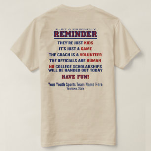 Funny Youth Sports Rules Erinnerung T-Shirt