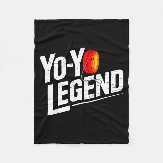 Funny Yoyo Player Legend Yo-yo Performer  Fleecedecke (Vorderseite)