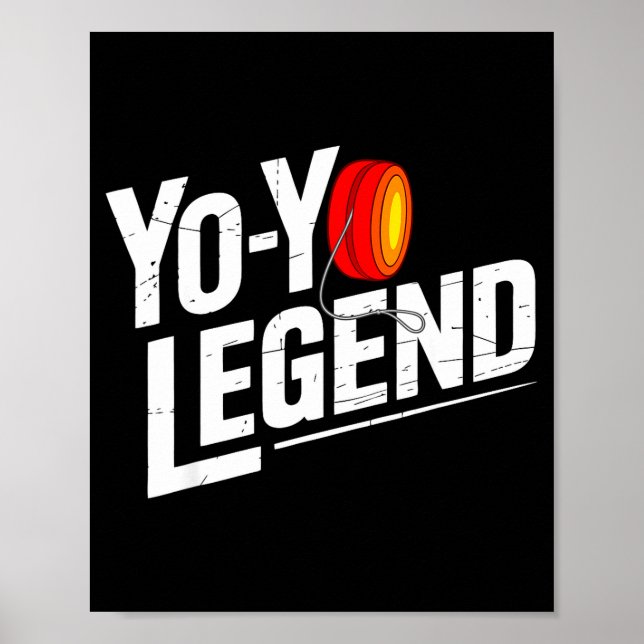 Funny Yoyo Player Legend Yo-yo Performer  Poster (Vorne)