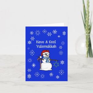 Funny Yulemukkah Chrismukkah Carte de voeux