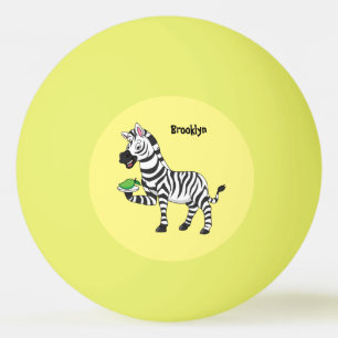 Funny Zebra Cartoon Illustration Tischtennisball