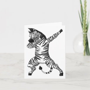 Funny Zebra Dab Dabbing Zoo Afrika Safari Tier L Karte