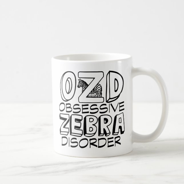Funny Zebra Lover Kaffeetasse (Rechts)