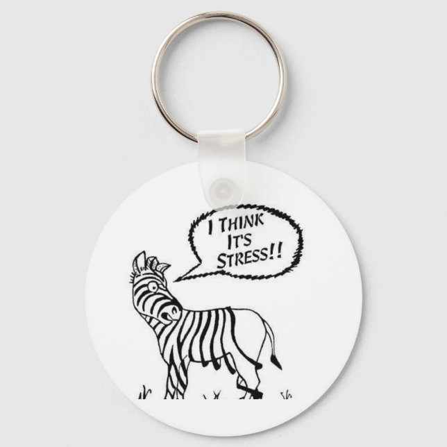 Funny Zebra Schlüsselkette Schlüsselanhänger (Vorderseite)