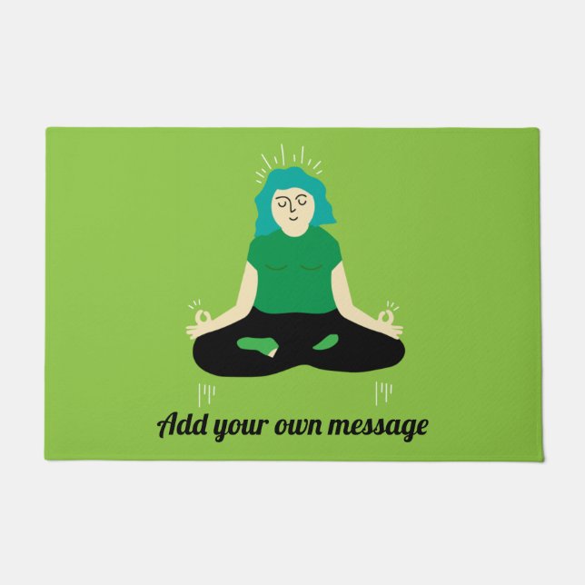 Funny Zen Welcome Door Mat Fußmatte (Vorderseite)