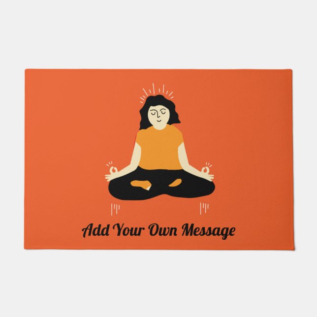 Funny Zen Welcome Door Mat Fußmatte (Vorderseite)