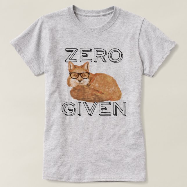 Funny Zero Fox gegeben T-Shirt (Design vorne)
