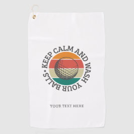 Funny Zitat farbiges Logo - Golfhandtuch