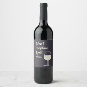 Funny Zitat für Mamas aus der Weinlust Weinetikett