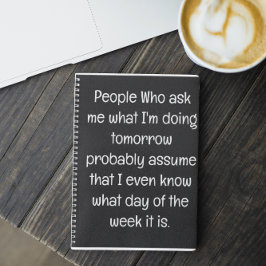 Funny Zitat für vergessene Menschen zu tun, um Spi Notizbuch