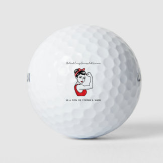 Funny Zitat hinter jeder erfolgreichen Frau ist .. Golfball