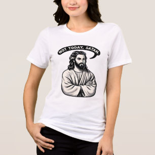 Funny Zitat LOL Jesus Meme heute nicht Tri-Blend Shirt