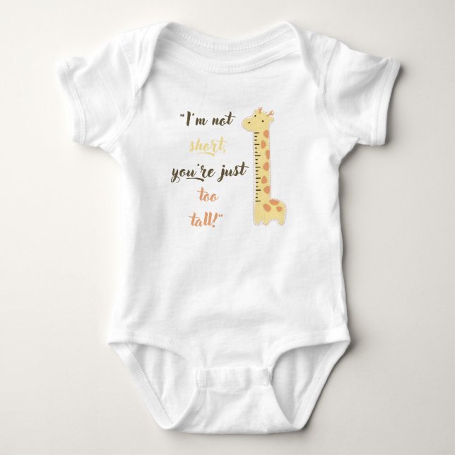 Funny Zitat Niedlich Baby Bodysuit/Giraffe Baby Strampler (Vorderseite)