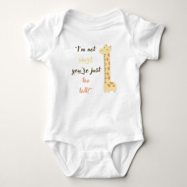Funny Zitat Niedlich Baby Bodysuit/Giraffe Strampler (Vorderseite)