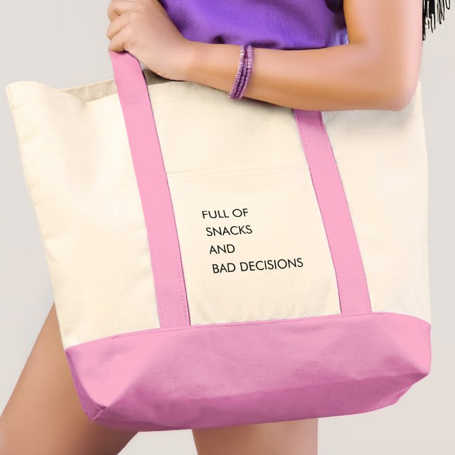 Funny Zitat Niedlich Girls Moderne Minimalistisch Tragetasche (Funny Quote Cute Girly Modern Minimalist Tote Bag)