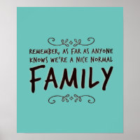 Funny Zitat Normal Family