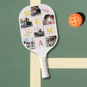 Funny Zitat Personalisiert 6 Fotos Pickleball Mama Schläger
