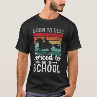 Funny Zitat Pferd Reiten Forcedo Goo Schoo Fr T-Shirt