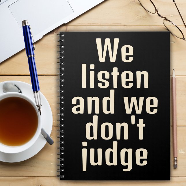 Funny Zitat schwarzes Notizbuch Notizblock (Von Creator hochgeladen)