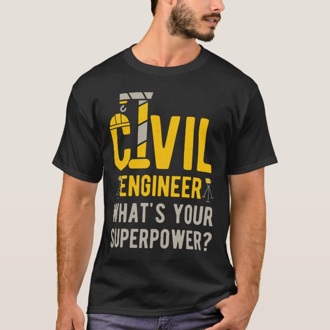 Funny Zivil Engineer T-Shirt (Vorderseite)