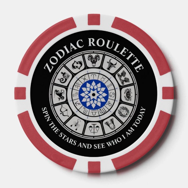 Funny Zodiac Signs Pokerchips (Vorderseite)
