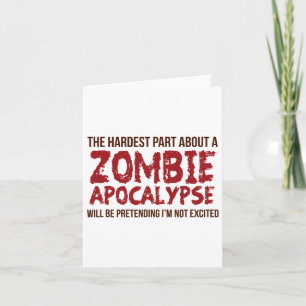 Funny Zombie Geschenk Shirt Apokalypse Mens Women Karte