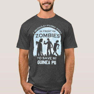 Funny Zombie Halloween Guinea Ping T-Shirt